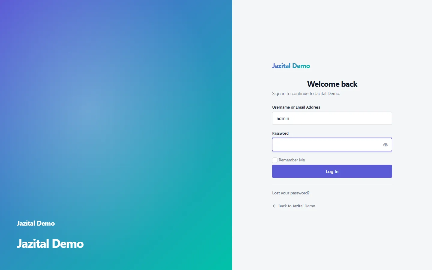 White label WordPress admin: a rebranded split-screen login page